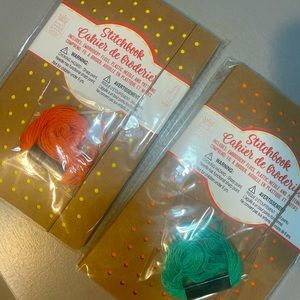 Two stitch books, each with seven patterns